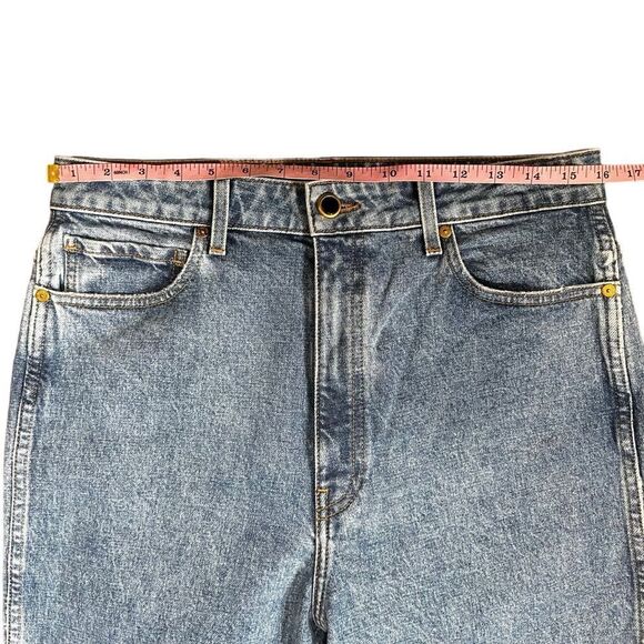 KHAITE Light Blue Straight Leg Jeans - Picture 6 of 9